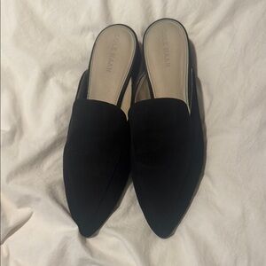Cole Haan Women's Suede Black Mules